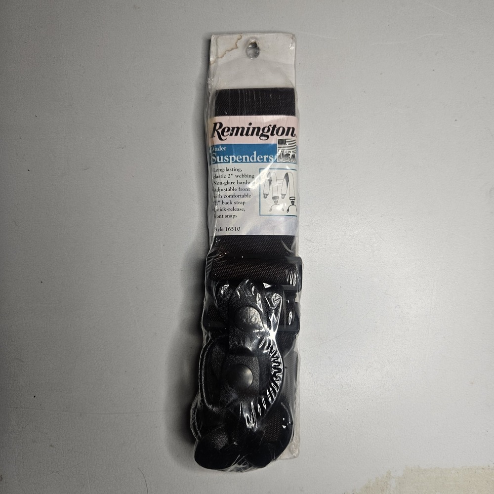 Vintage Remington Mens Suspenders Fishing Hunting Waders H Back Adjustable USA